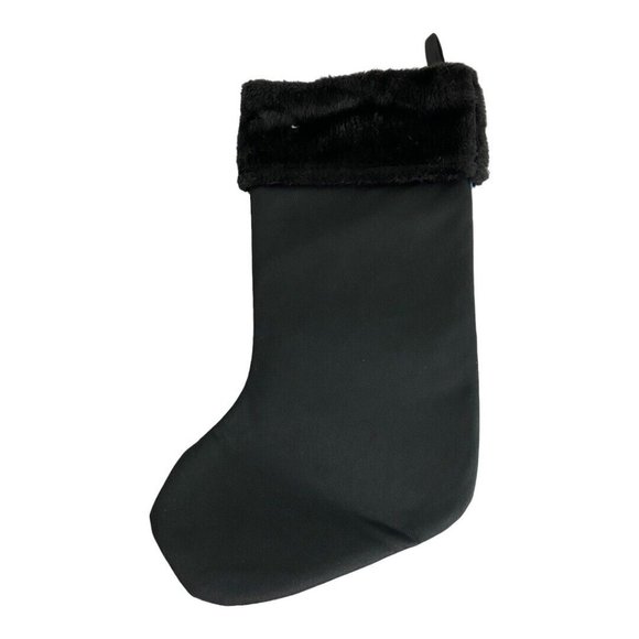 Nightmare Before Christmas Sally Jack Stocking Black Fuzzy Faux Fur Top 15" NEW - Picture 5 of 5